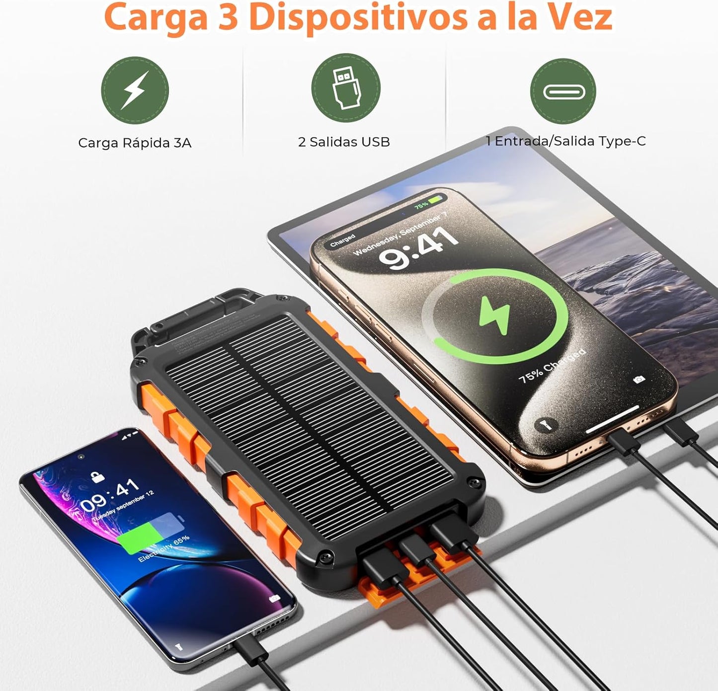 Cargador Solar Todo Terreno